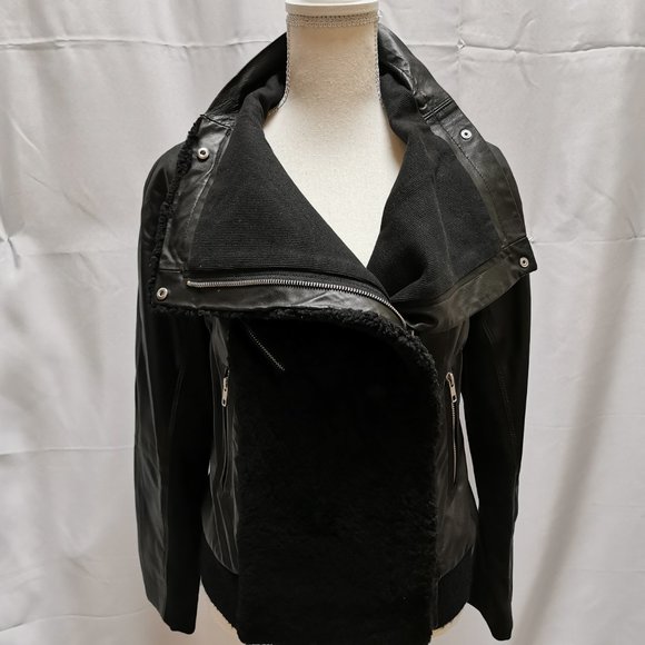 Cut25 by Yigal Azrouel Lamb Leather Biker Moto Jacket